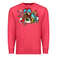 Cardinal Christmas sunflower gemstone nurse Premium Sweatshirt - JahusDesignShop