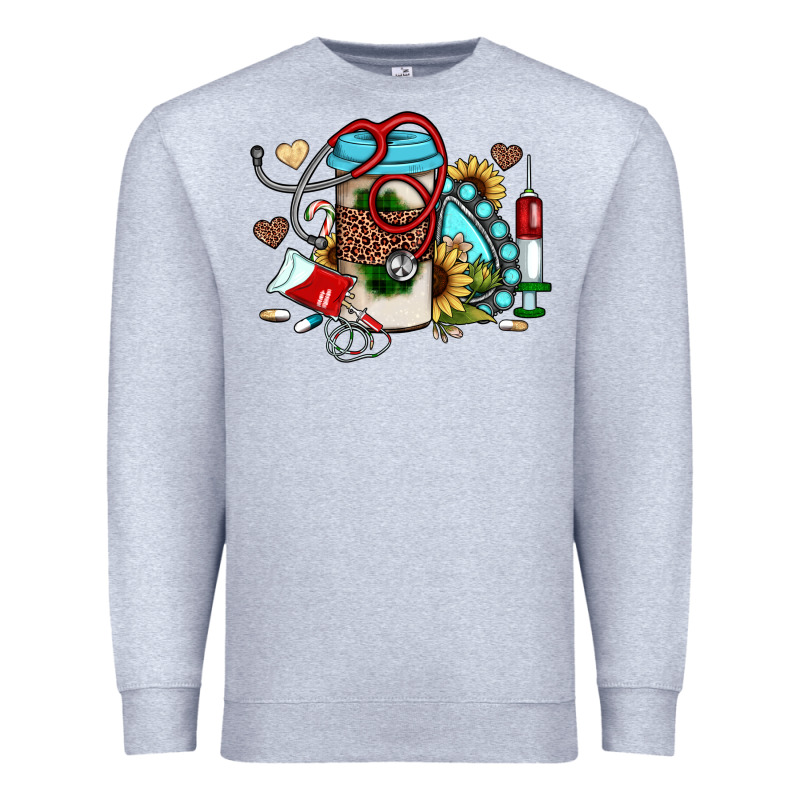 Christmas Sunflower Gemstone Nurse Premium Sweatshirt by JahusDesignShop | Teevron