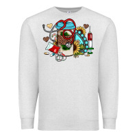 Oatmeal Heather Christmas sunflower gemstone nurse Premium Sweatshirt - JahusDesignShop