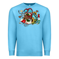 Ocean Blue Christmas sunflower gemstone nurse Premium Sweatshirt - JahusDesignShop