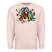 Pale Pink Christmas sunflower gemstone nurse Premium Sweatshirt - JahusDesignShop