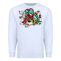 White Christmas sunflower gemstone nurse Premium Sweatshirt - JahusDesignShop