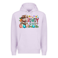 Lilac howdy peeps Premium Hoodie - RacoonDesign
