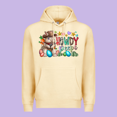 Howdy Peeps Premium Hoodie Designed By Racoondesign