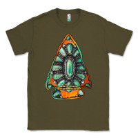 Army Green gemstone arrowhead Classic Tee - Jasminsmagicworld
