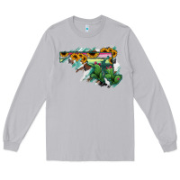 Moon Dust Maryland Map Sunflower Cactus Serape Long Sleeve Tee - RanaPortraitStore