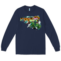 Navy Maryland Map Sunflower Cactus Serape Long Sleeve Tee - RanaPortraitStore