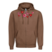 Chestnut love and  love balloons Zipper Hoodie - AdoDesignShop
