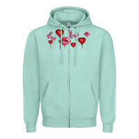 Seafoam love and  love balloons Zipper Hoodie - AdoDesignShop