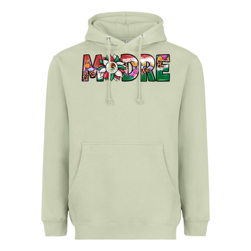 Mexican Flag Sunflower Madre Heavyweight Hoodie by JahusDesignShop | Teevron
