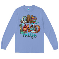 Colony Blue One Loved Nurse Long Sleeve Tee - FaDigitalArtStudio
