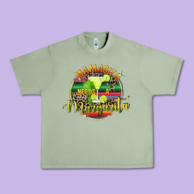 Mamacita Needs A Margarita Mother's Day Urban Heavy Tee Designed By Fadigitalartstudio