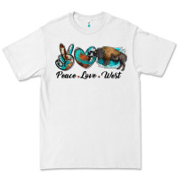 White peace love west bison Premium Tee - RanaPortraitStore