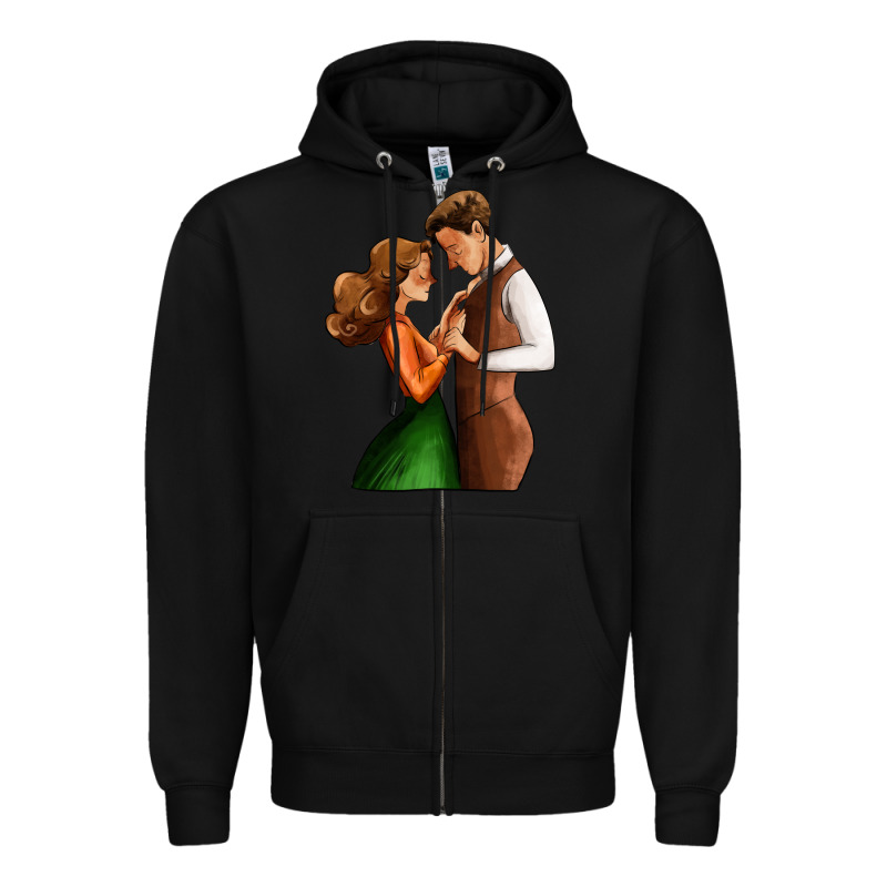 Valentines Day Couple Zipper Hoodie by AdoDesignShop | Teevron