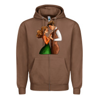 Chestnut valentines day couple Zipper Hoodie - AdoDesignShop