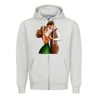Dove Grey valentines day couple Zipper Hoodie - AdoDesignShop