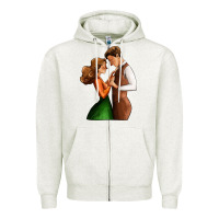 Oatmeal Heather valentines day couple Zipper Hoodie - AdoDesignShop