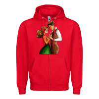 Red valentines day couple Zipper Hoodie - AdoDesignShop