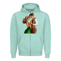 Seafoam valentines day couple Zipper Hoodie - AdoDesignShop