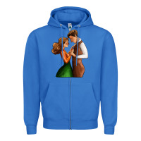 True Royal valentines day couple Zipper Hoodie - AdoDesignShop