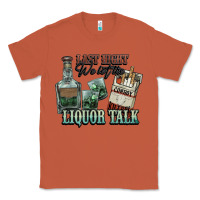Copper Last night we let the liquor talk Cowboy Classic Tee - HowdyJamesFarm
