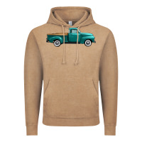 Vintage Coffee western truck side view Vintage Hoodie - FaDigitalArtStudio