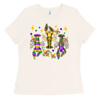 Bone mardi gras craw fish olivia Ladies Tee - OliviaCreatesArt