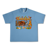 Pebble Blue thankful mama and turkey bbs Urban Heavy Tee - BundleAndBundleShop