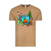 Vintage Camel Camping Coffee Vintage Tee - FaDigitalArtStudio