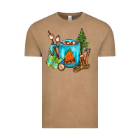 Vintage Coffee Camping Coffee Vintage Tee - FaDigitalArtStudio