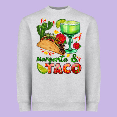 Margarita And Taco Heavyweight Sweatshirt Designed By Adodesignshop