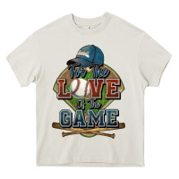 Cream for the love of the game baseball Heavy Core Tee - HowdyJamesFarm