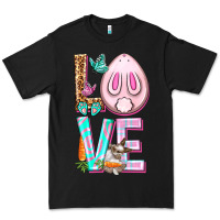 Black Love Rabbit Easter Day Premium Tee - HowdyJamesFarm