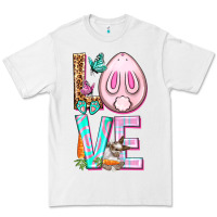 White Love Rabbit Easter Day Premium Tee - HowdyJamesFarm