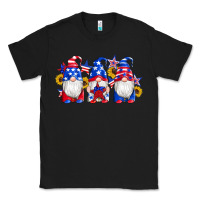 Black american flag gnomes sunflowers star Classic Tee - Artiststas