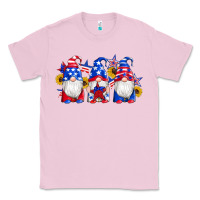 Bubblegum Pink american flag gnomes sunflowers star Classic Tee - Artiststas