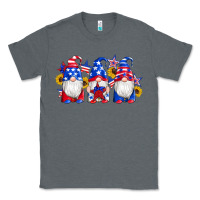 Charcoal Heather american flag gnomes sunflowers star Classic Tee - Artiststas