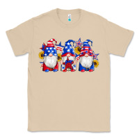 Mushroom american flag gnomes sunflowers star Classic Tee - Artiststas
