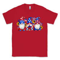 Red american flag gnomes sunflowers star Classic Tee - Artiststas