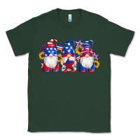 Sports Green american flag gnomes sunflowers star Classic Tee - Artiststas