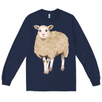 Navy sheep Long Sleeve Tee - FaDigitalArtStudio