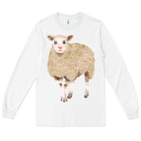 White sheep Long Sleeve Tee - FaDigitalArtStudio
