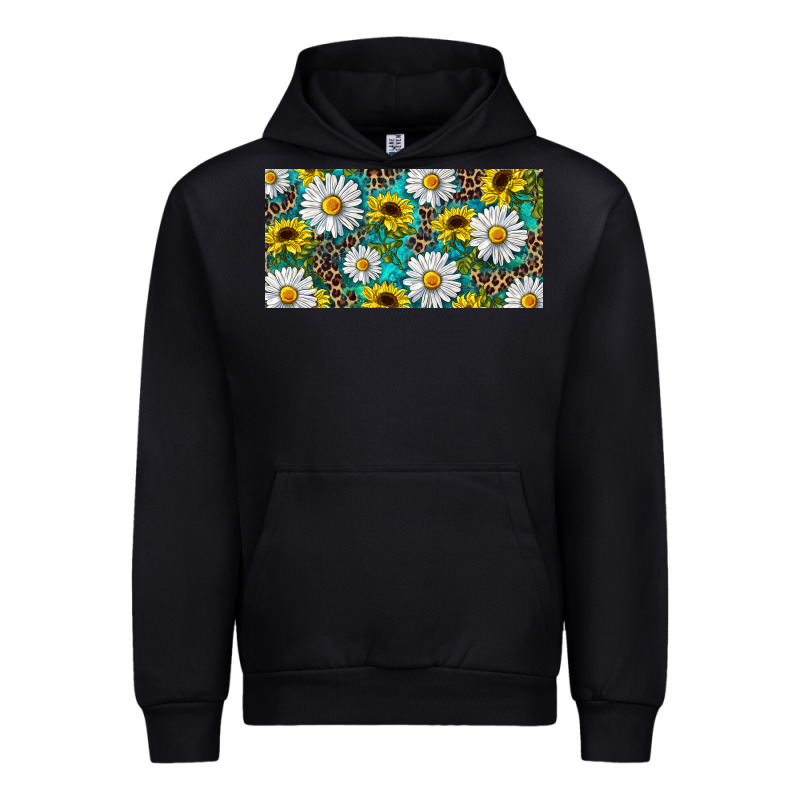 Sunflower And Daisy With Leopard Urban Hoodie by RanaPortraitStore | Teevron