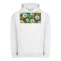 Pigment Lunar Rock Sunflower And Daisy With Leopard Urban Hoodie - RanaPortraitStore