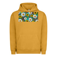 Pigment Peanut Butter Sunflower And Daisy With Leopard Urban Hoodie - RanaPortraitStore