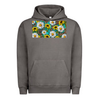 Pigment Tornado Sunflower And Daisy With Leopard Urban Hoodie - RanaPortraitStore