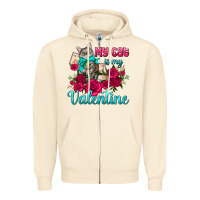 My Cat Is My Valentine Zipper Hoodie | Teevron