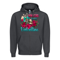 Smoke my cat is my valentine Zipper Hoodie - AdoDesignShop