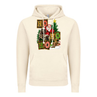 Vintage Artic Christmas Trex Ho Ho Ho Santa Vintage Hoodie - FaDigitalArtStudio