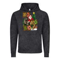 Vintage Black Christmas Trex Ho Ho Ho Santa Vintage Hoodie - FaDigitalArtStudio